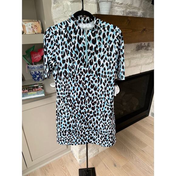 Tail Women's Leopard Coast Halston Golf Dress Size S - Picture 3 of 9
